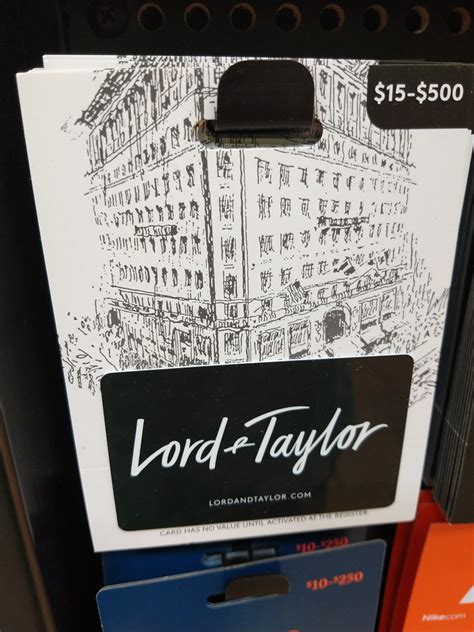 lord and taylor gift card.